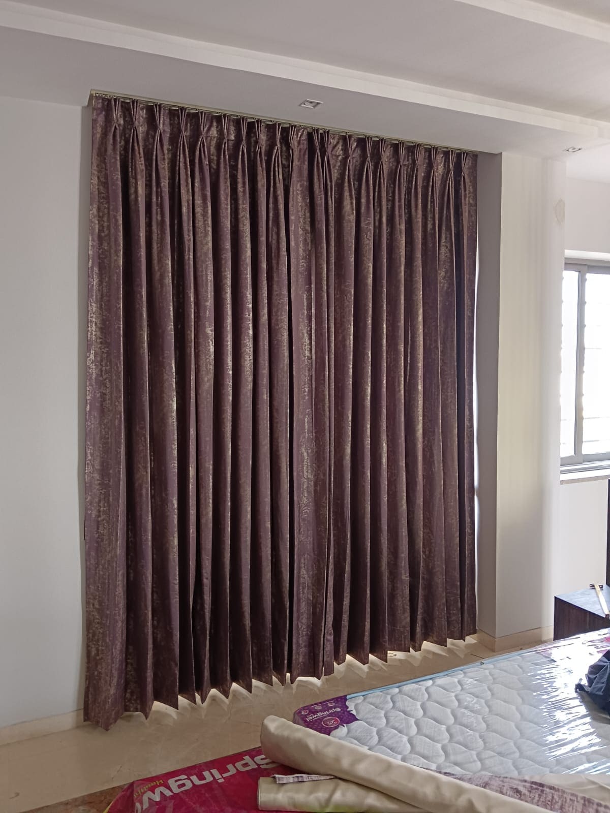 Mauve Velvet Drapery