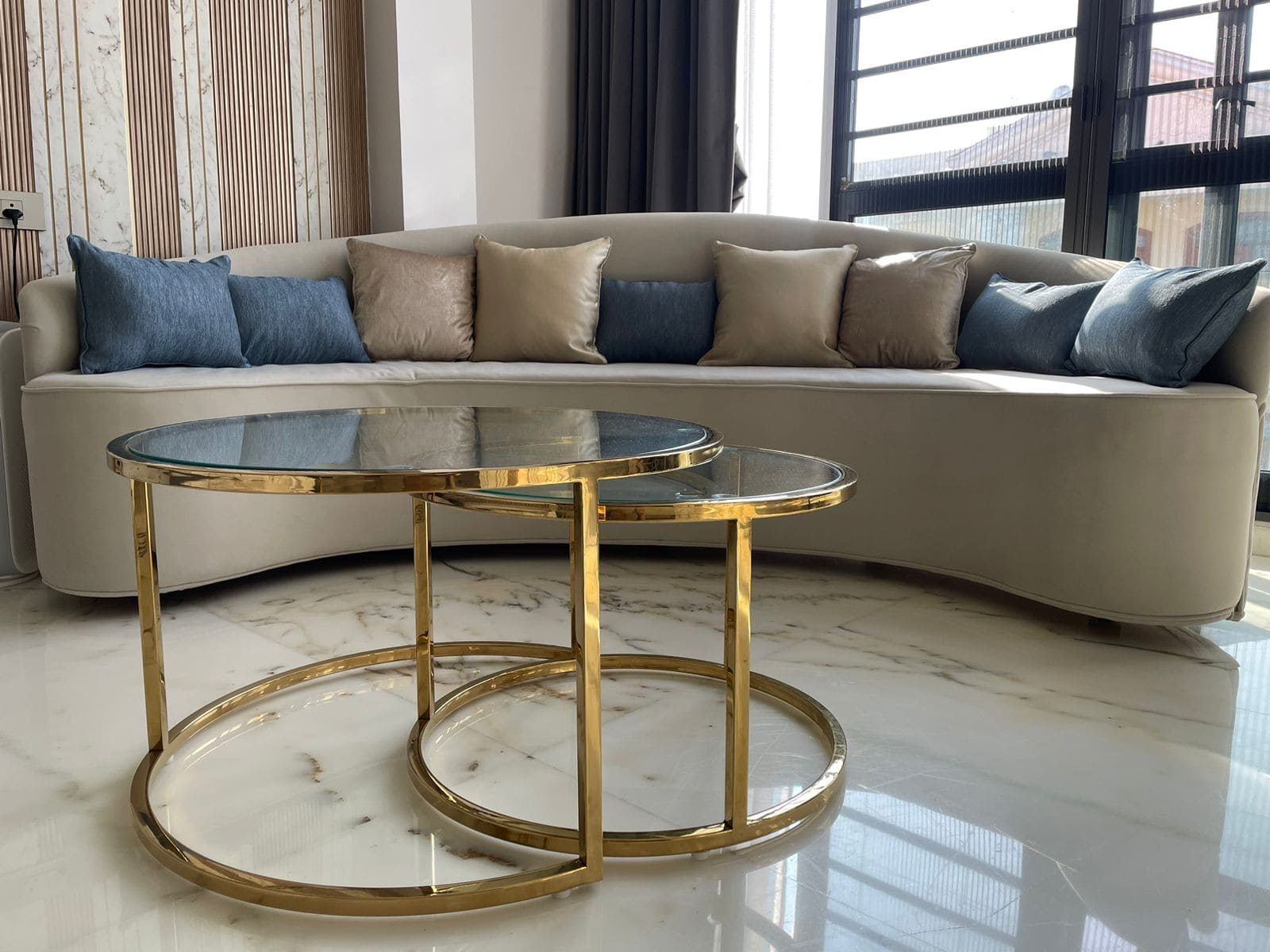 Curved Statement Sofa