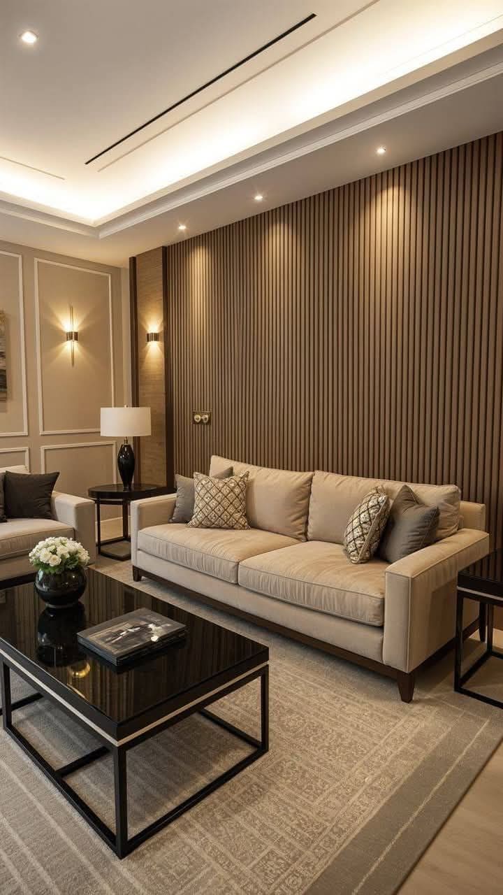 Walnut Slat Lounge